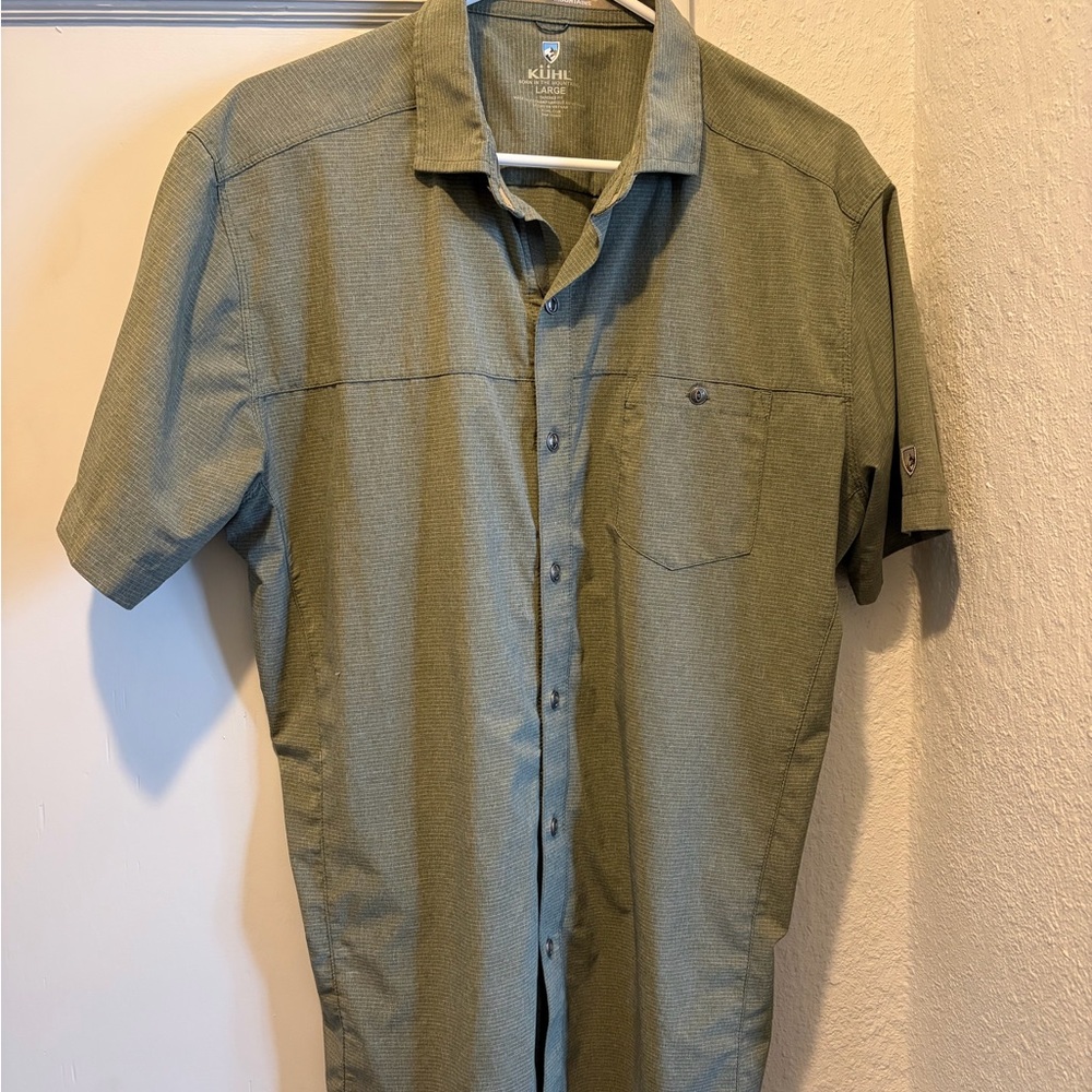 Kuhl Men's Olive Button Down Shirt